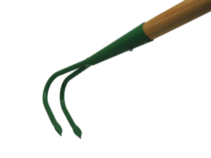 Griffe à deux dents en acier, outil de jardinage DUMTIS fabriqué en Belgique